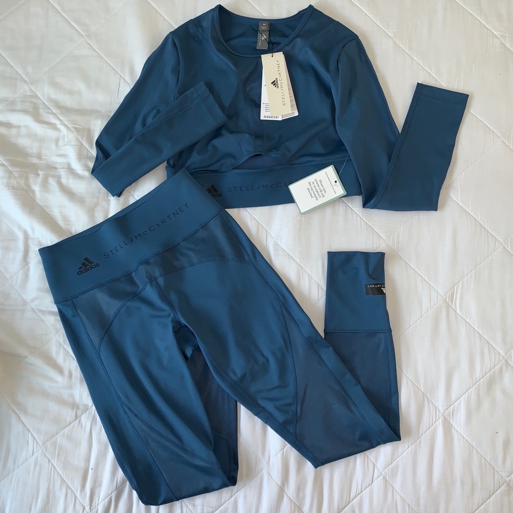 Adidas by Stella McCartney Blue Leggings - Picture 2 of 7